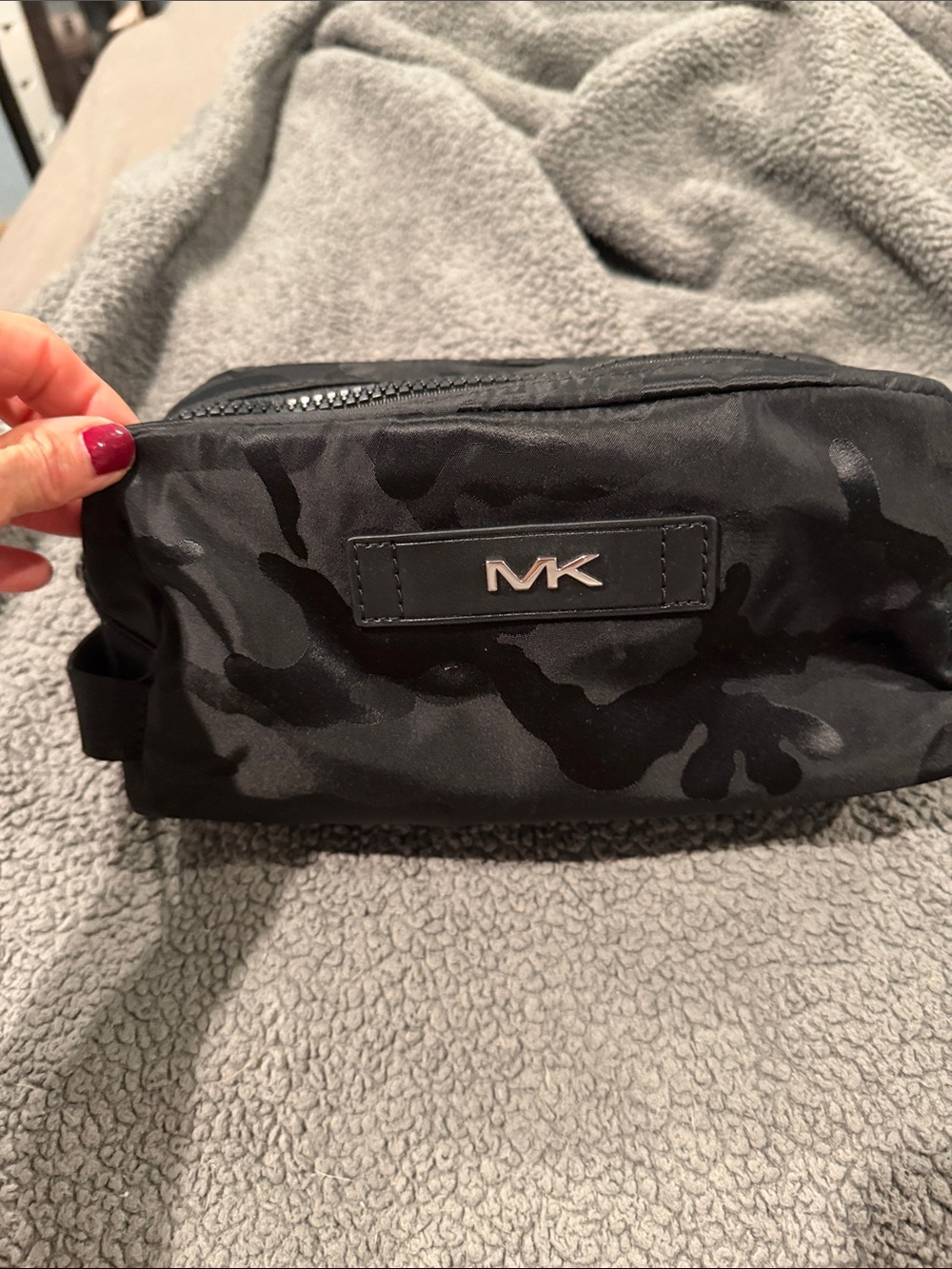 Michael Kors Men's Black Camo Toiletry Kit